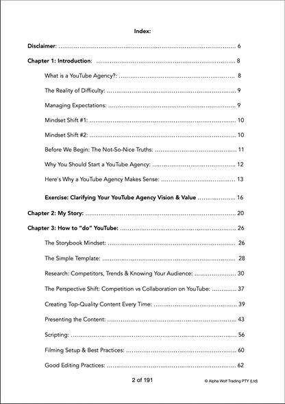 The YT Agency Blueprint (Edition 1)