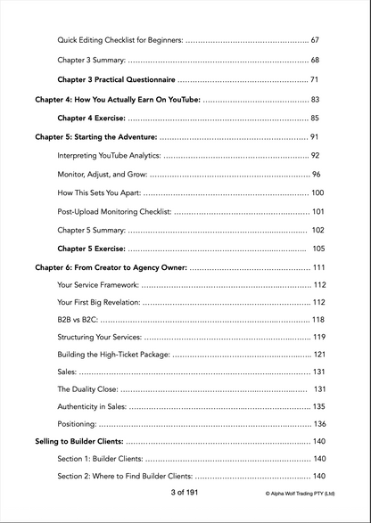 The YT Agency Blueprint (Edition 1)